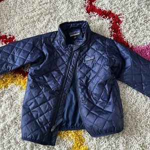 Patagonia Quilted Blue Light Coat size 4